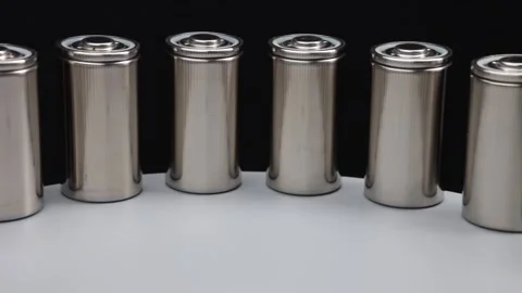 The concept of the new high-capacity lithium batteries Stock Footage 163465389