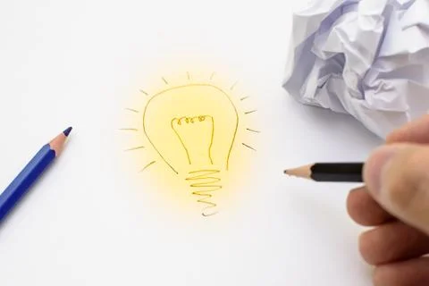 Concept of a new idea Stock Photos