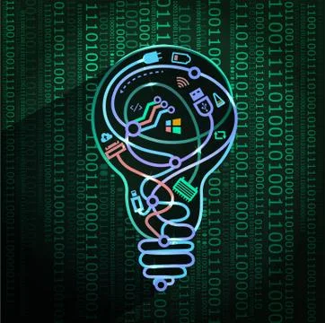 Concept of new technologies, 3d Stock Illustration