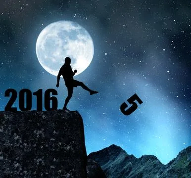 Concept New Year 2016 Stock Illustration