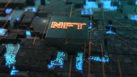 Concept of NFT Stock Footage 153032353