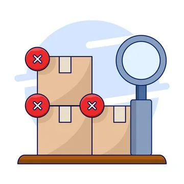 Concept of No Items Found. No results found. User request, page not found. 스톡 일러스트