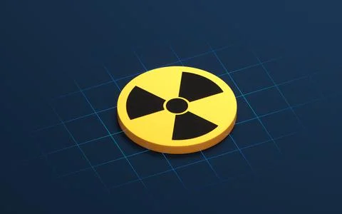 The concept of nuclear energy, 3d rendering. Stock Illustration