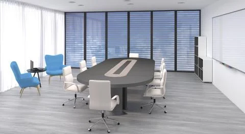 A concept of an office and how it can be simply decorated Stock Illustration