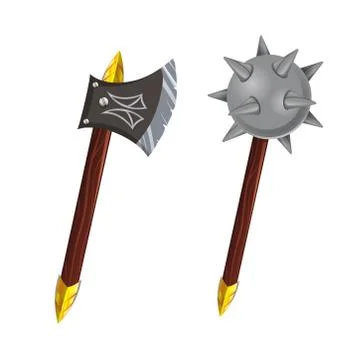 Concept of old weapons vector illustration Design Stock Illustration