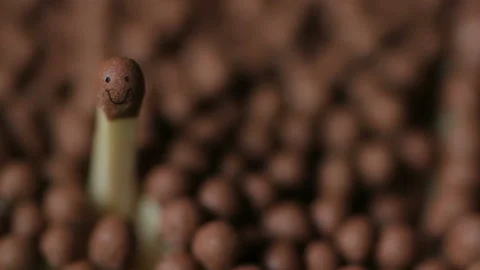 Concept, one positive can ignite the rest of the team Stock Footage 102148580