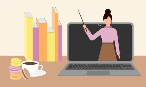 Concept online education. Stock Illustration