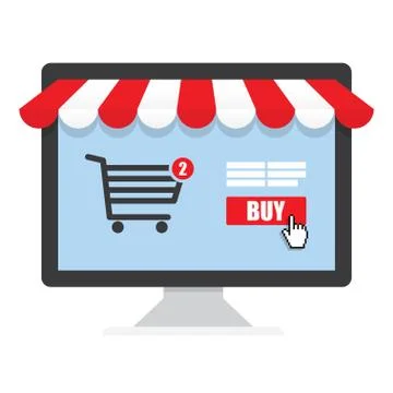Concept online shopping Stock Illustration