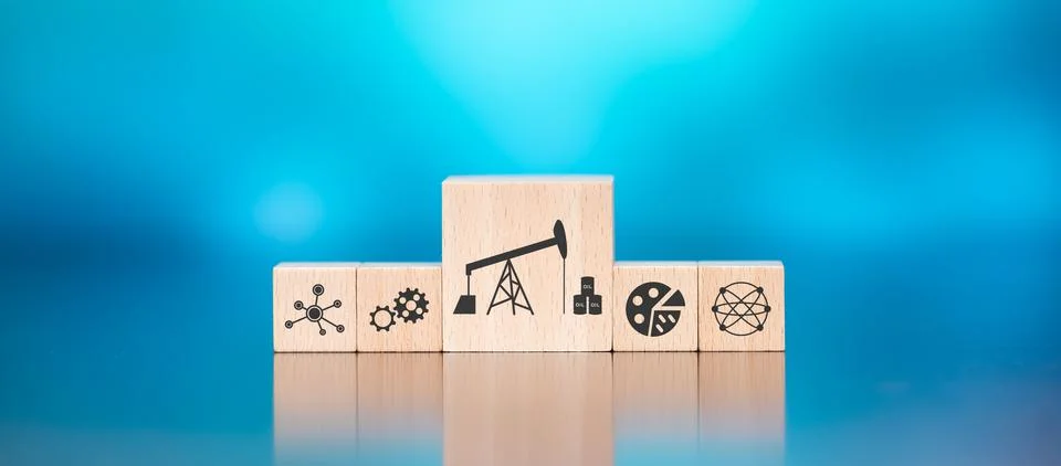 Concept of opec Stock Photos