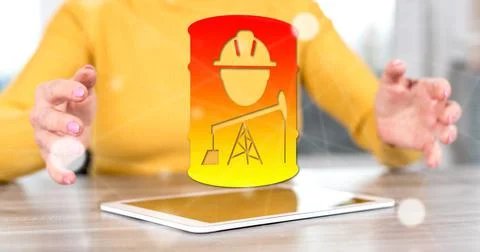 Concept of opec Stock-Fotos