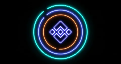 The concept of opening digital lock with Binance coin (BNB) symbol Stock Footage 102239619