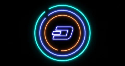 The concept of opening digital lock with Dash (DASH) cryptocurrency symbol Stock Footage 102339921