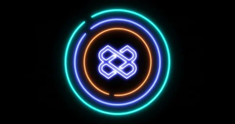 The concept of opening digital lock with Loom Network (LOOM) symbol Stock Footage 102616150