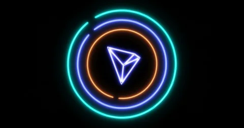 The concept of opening digital lock with Tron (TRX) cryptocurrency symbol Stock Footage 102413588