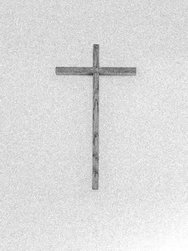 Concept or conceptual cross on background, texture with copy space for any text Stock Photos