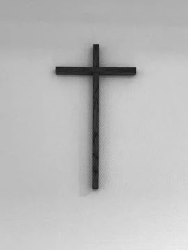 Concept or conceptual cross on background, texture with copy space for any .. Stock Photos