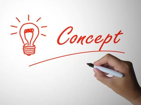 Concept or hypothesis icon means visualising the idea - 3d illus Stock Illustration