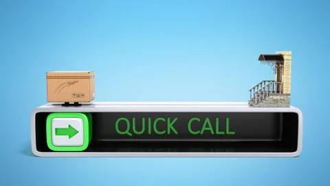 The concept of the order of fast delivery under the door from a mobile phone  Illustrazione stock