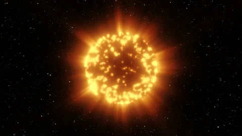 The concept of the origin of the sun. The gradual appearance of the sun. Eclipse Stock Footage 162131358