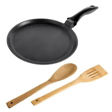 The concept pan utensil kitchenware Isolated On White Background. Stock Photos