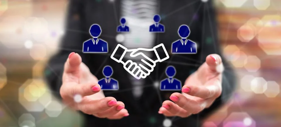 Concept of partner Stock Photos