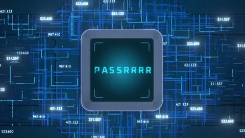 Concept of password guessing on the code panel. Stock Footage 283021531
