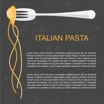 Concept for pasta label Stock Illustration