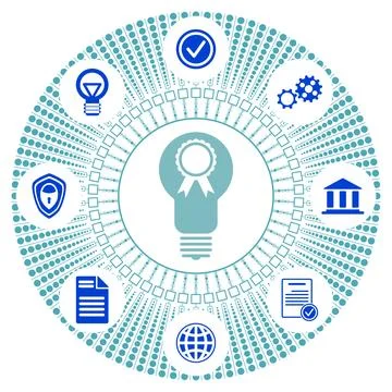 Concept of patent Stock Illustration