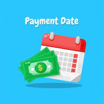 Concept of payment date or payday icon Stock Illustration
