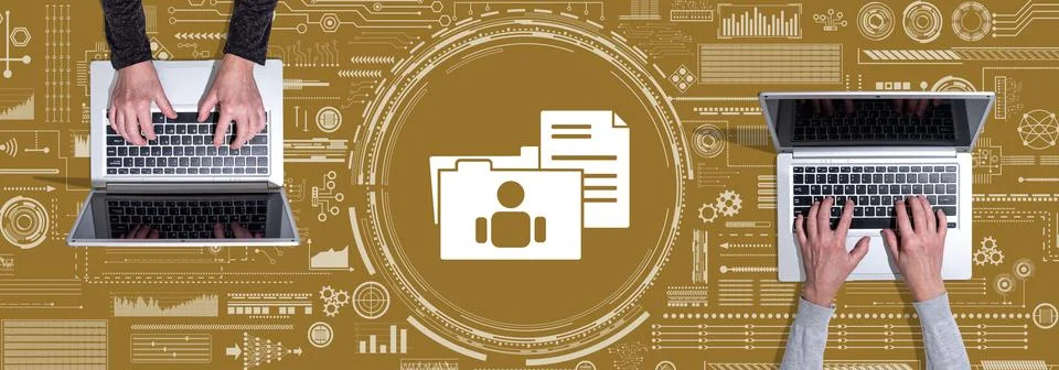 Concept of personal data Stock-Fotos