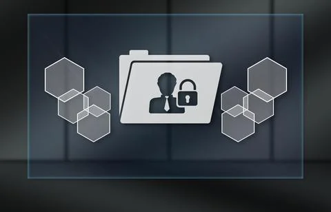 Concept of personal data security Stock Illustration