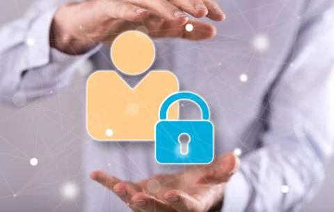 Concept of personal data security Stock-Fotos