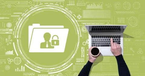 Concept of personal data security 写真素材