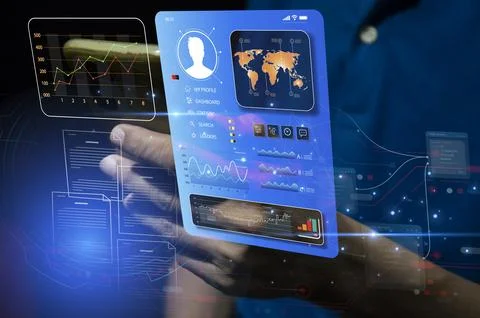 Concept of personal data verification, human resource management, HR, staff.. Stock Photos