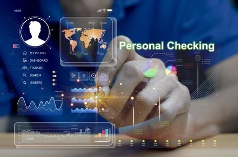 Concept of personal data verification, human resource management, HR, staff.. Stock Photos