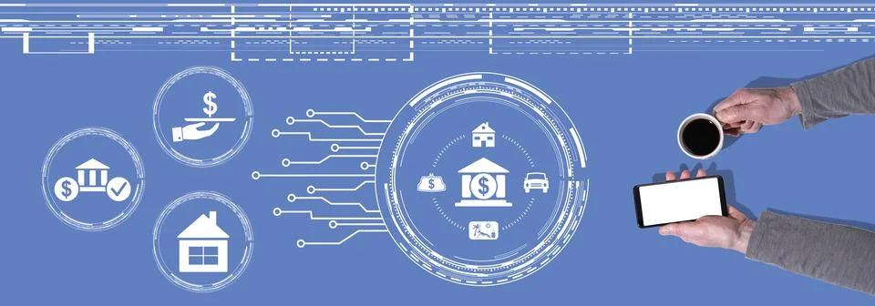 Concept of personal loan 스톡 사진