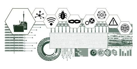Concept of phishing 스톡 일러스트