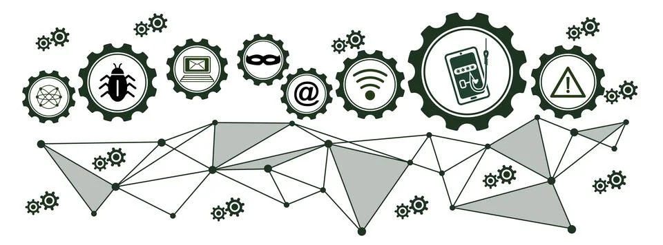 Concept of phishing Stock Illustration