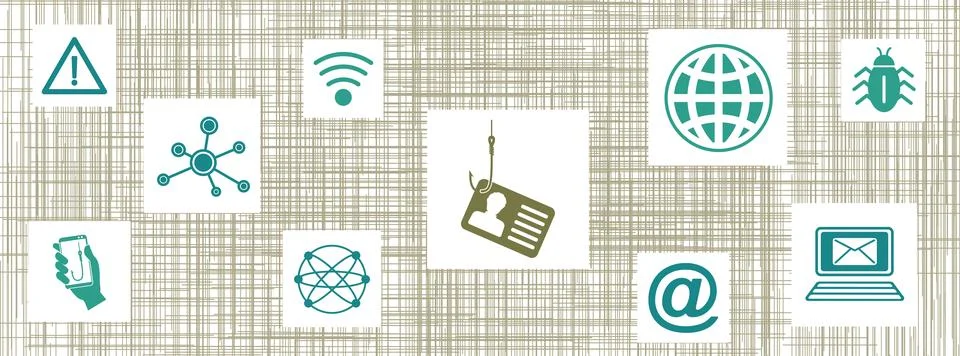 Concept of phishing 스톡 일러스트