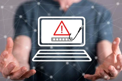 Concept of phishing Stock Photos