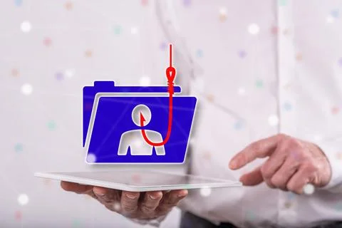 Concept of phishing Foto stock