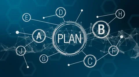 Concept of plan b Stockillustratie