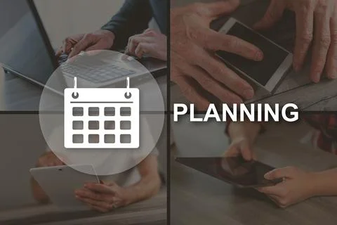 Concept of planning Stock-Fotos