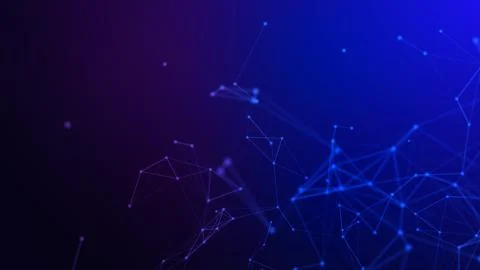 Concept plexus of Network background, connection line. 3d illustration Illustrazione stock