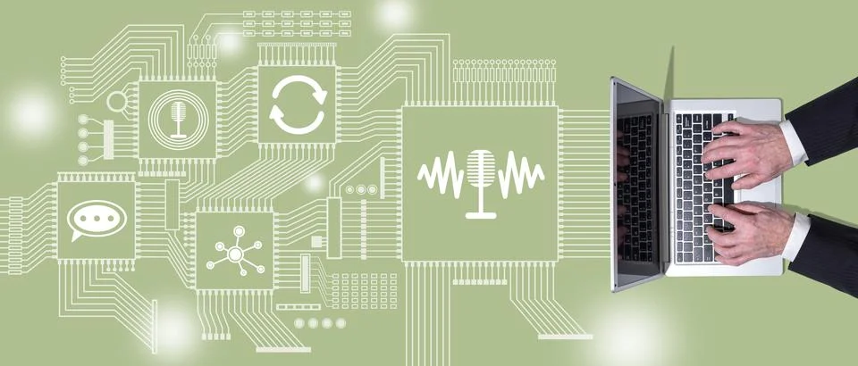 Concept of podcast Foto stock