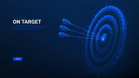 Concept of polygonal target Stock Illustration