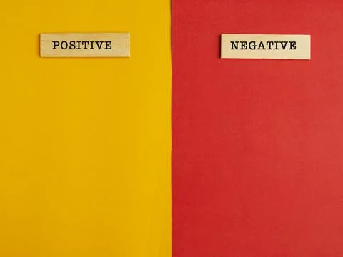 Concept of positive and negative evaluation in decision making, approval or.. Stock Photos