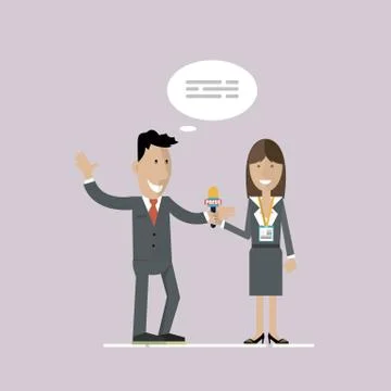 The concept of the press Stock Illustration