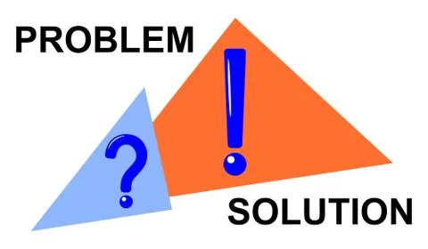 Concept of problem and solution イラスト素材