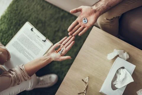 Concept of the problem and three keys for solution Foto stock
